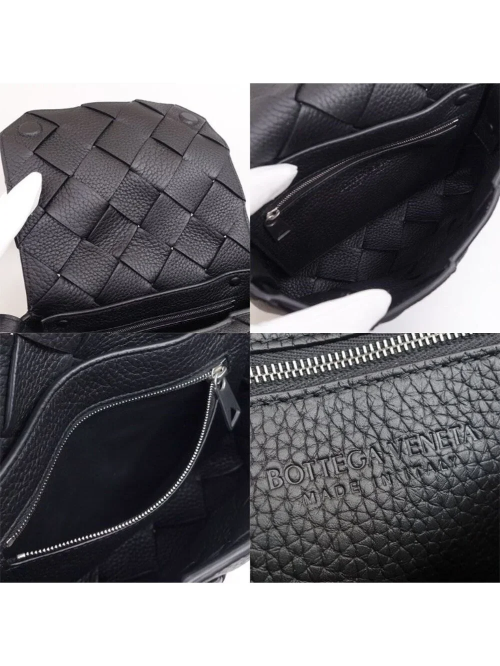 Bottega Veneta Diago Small Shoulder Bag Maxi Intrecciato Silver